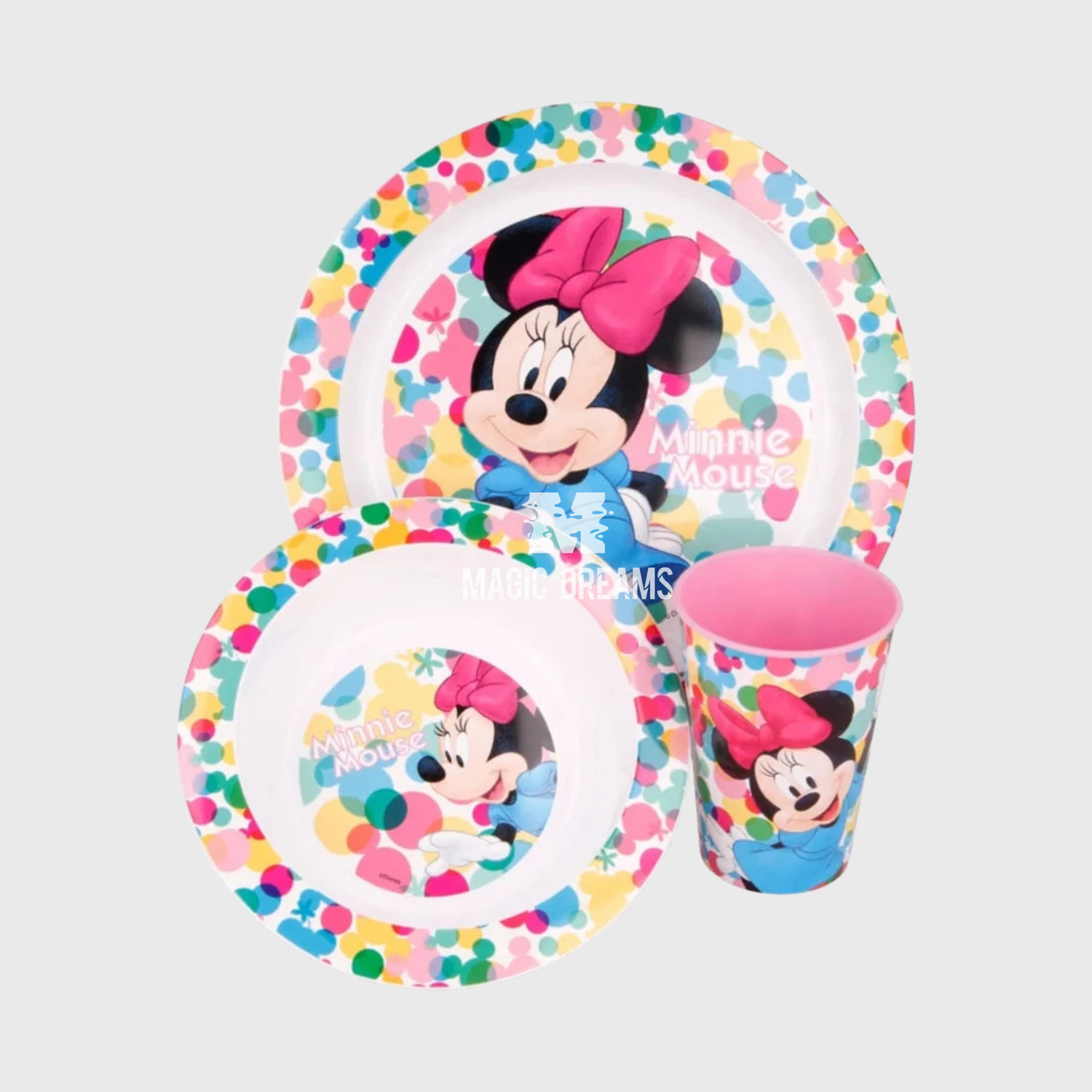 Conjunto de Refeição 3 Peças Minnie Mouse
