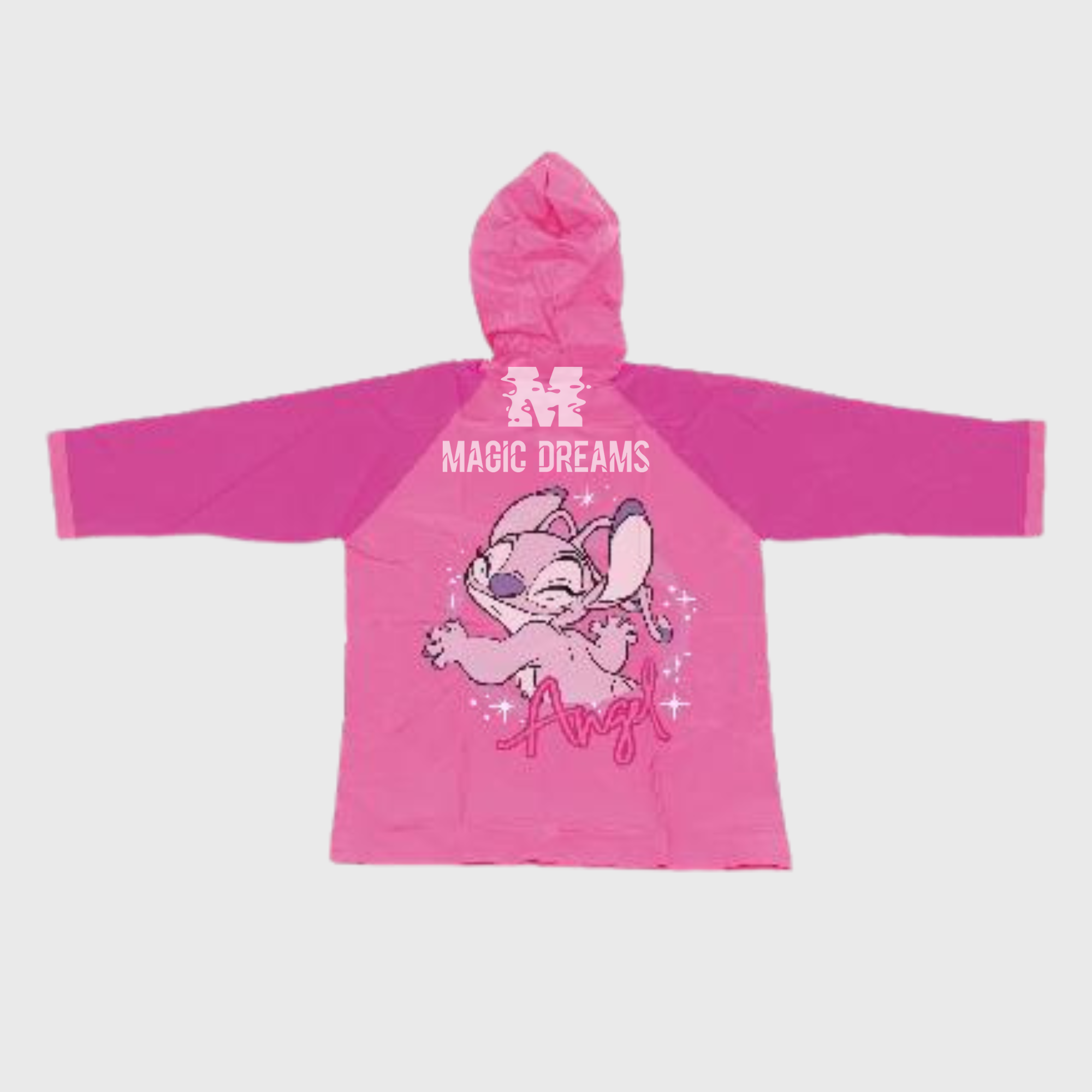 Capa de Chuva Stitch &amp; Angel com Capuz