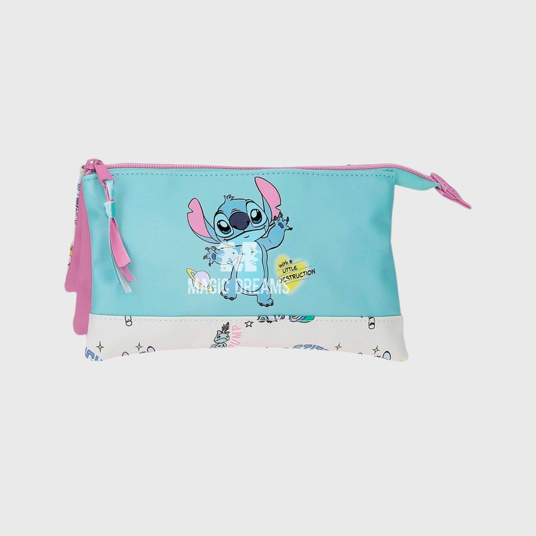 Estojo Triplo Stitch Disney Little Destruction