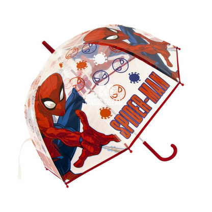 Guarda-Chuva Manual Eva Transparente Homem Aranha Cor Sortida