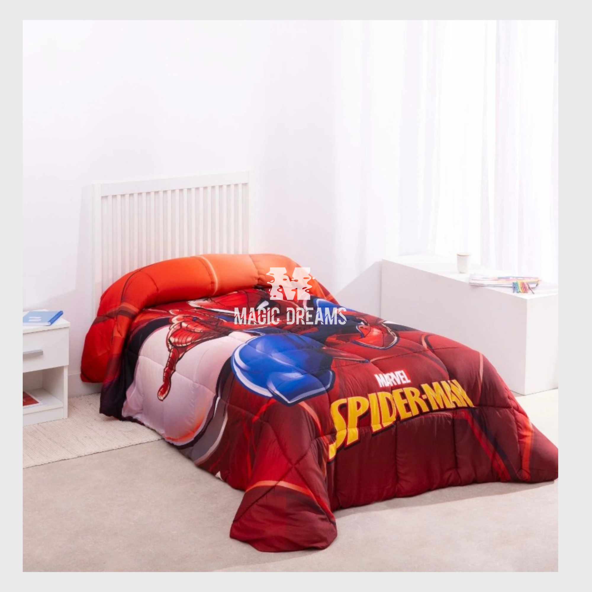 Edredão Spiderman Vermelho 180x260cm