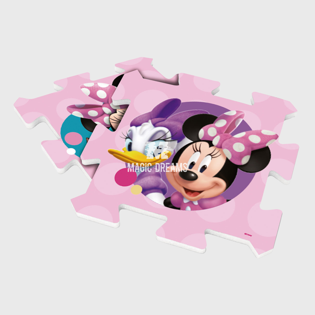 Tapete de Espuma Encaixe 8 Peças Minnie Mouse 118,5x61,5cm