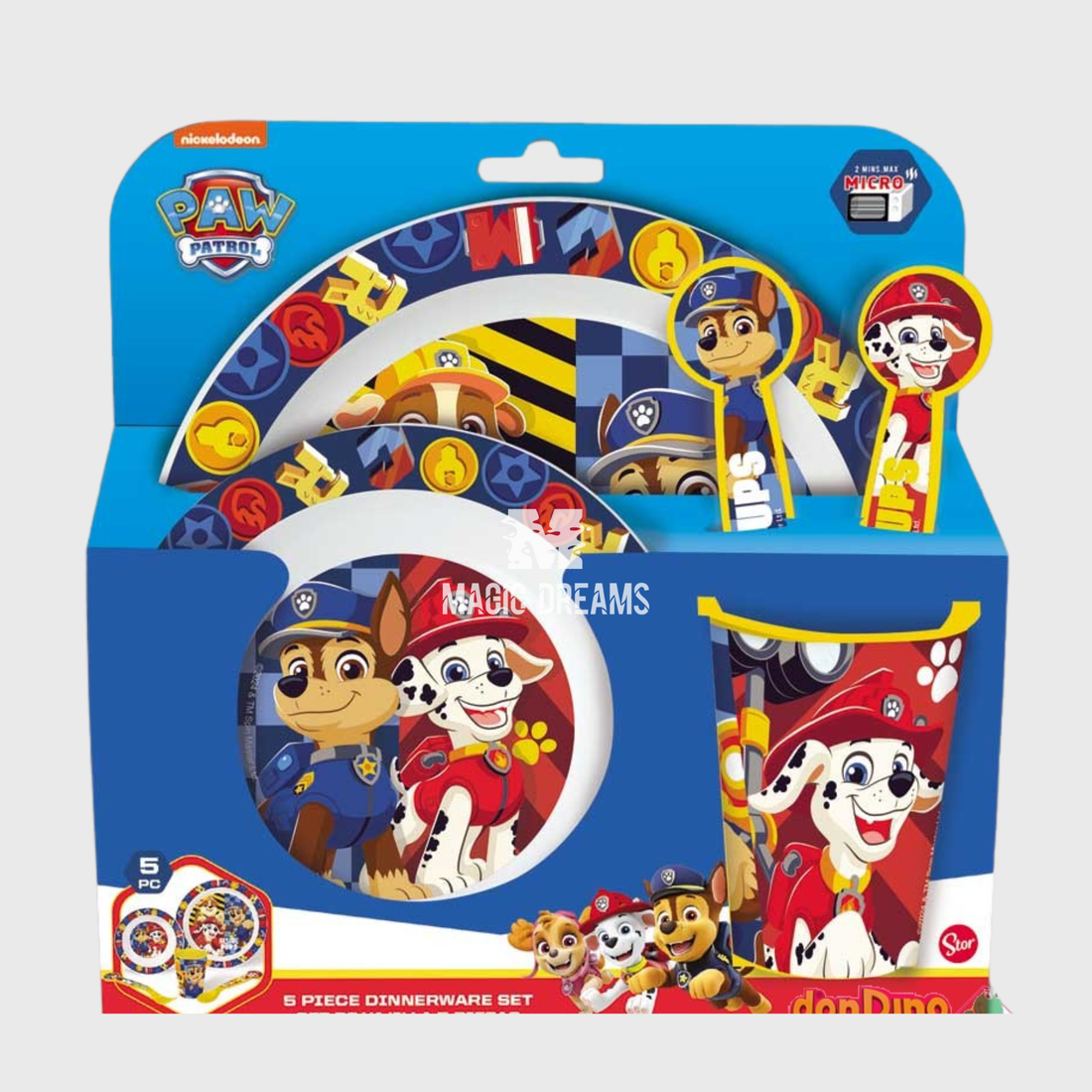 Conjunto de Refeição 5 Peças Patrulha Pata