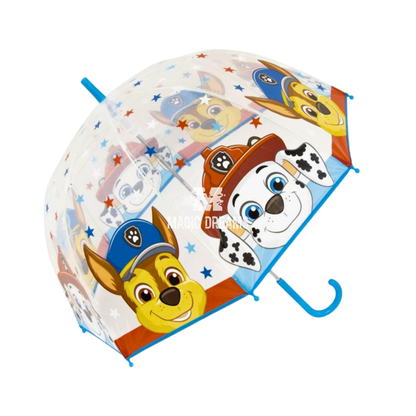 Guarda-Chuva Transparente Eva Patrulha Pata Manual 67cm Cor Sortida