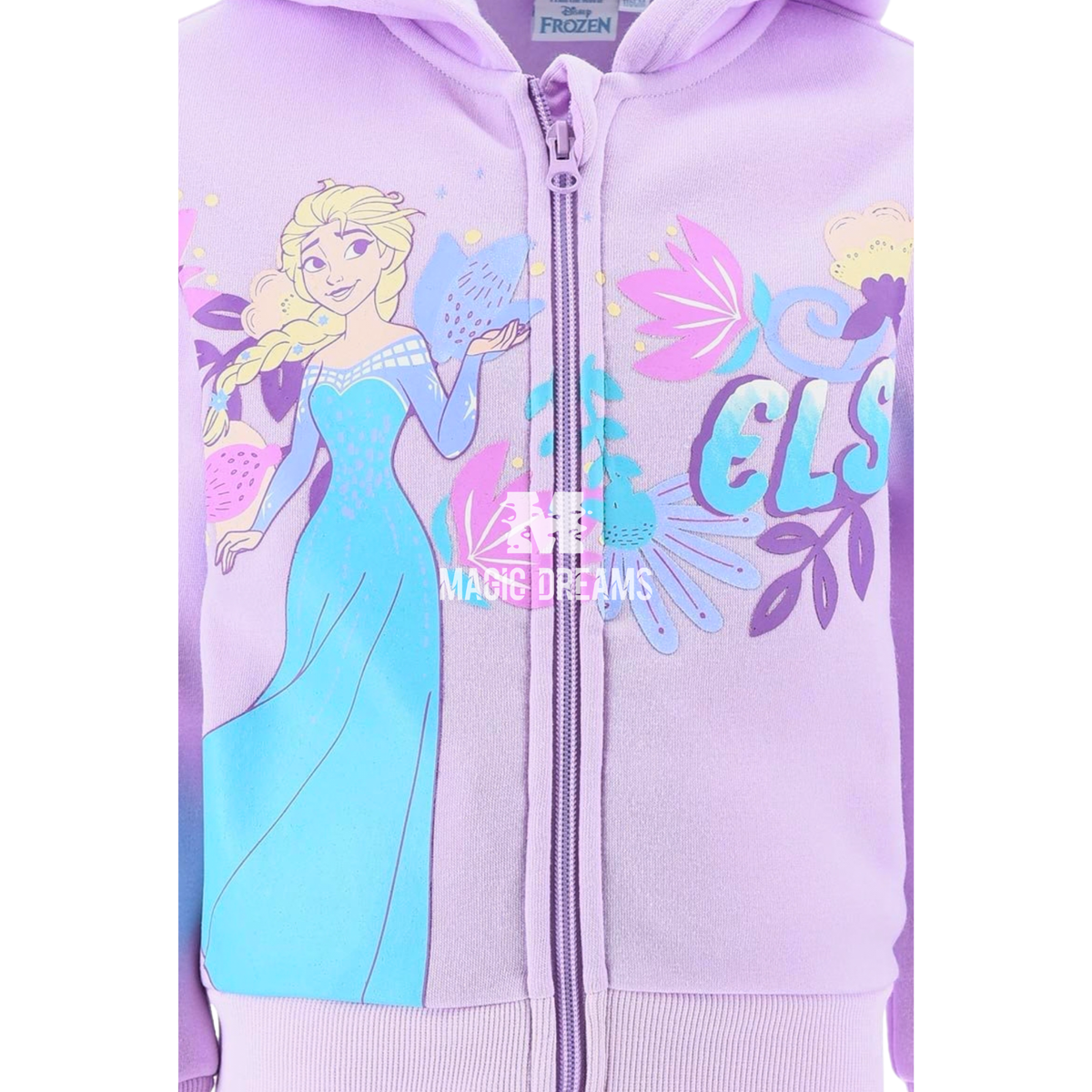 Fato de Treino com Calça e Casaco Com Capuz Frozen 3-8 anos
