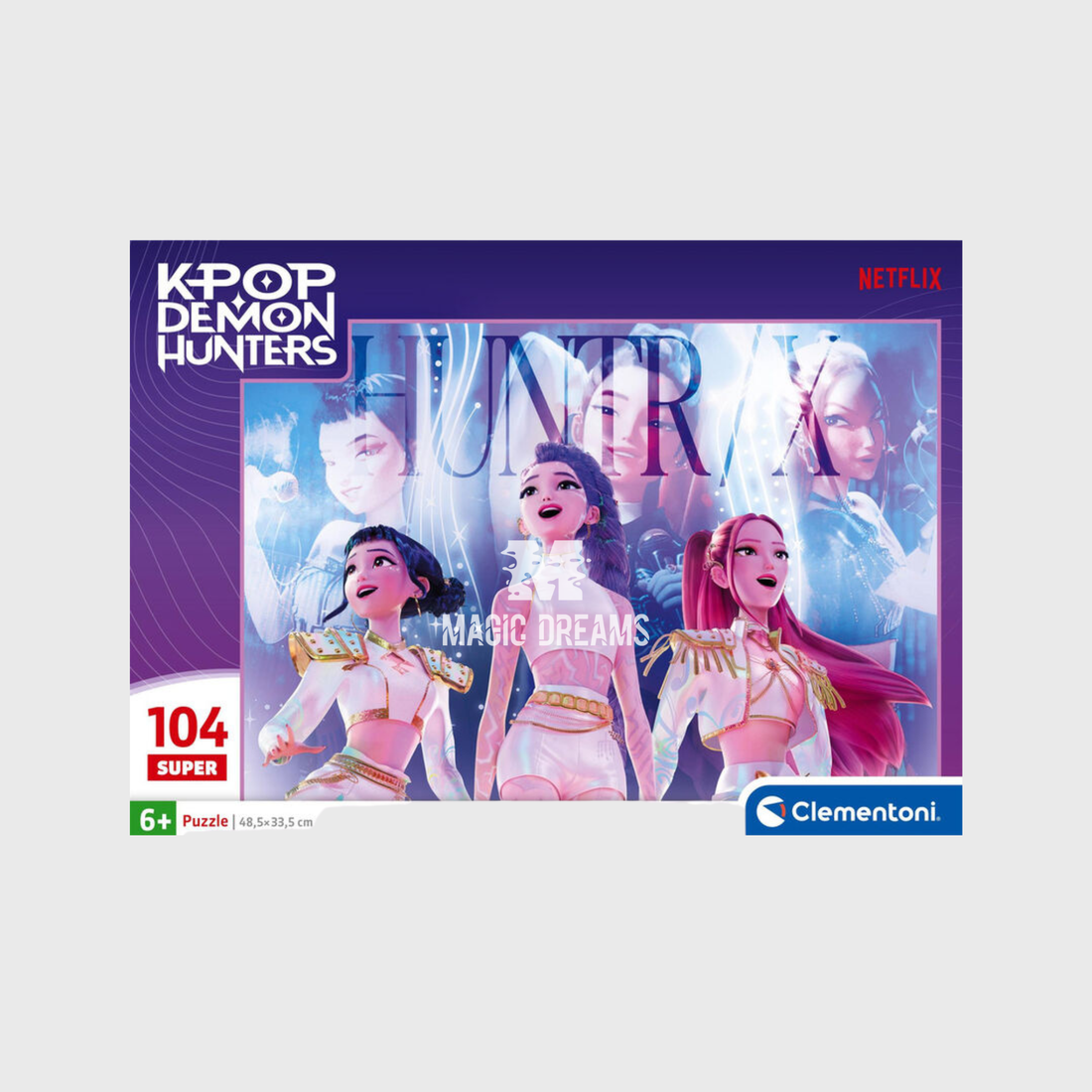 Puzzle Huntrix K-Pop Demon Hunters 104 Peças 6+