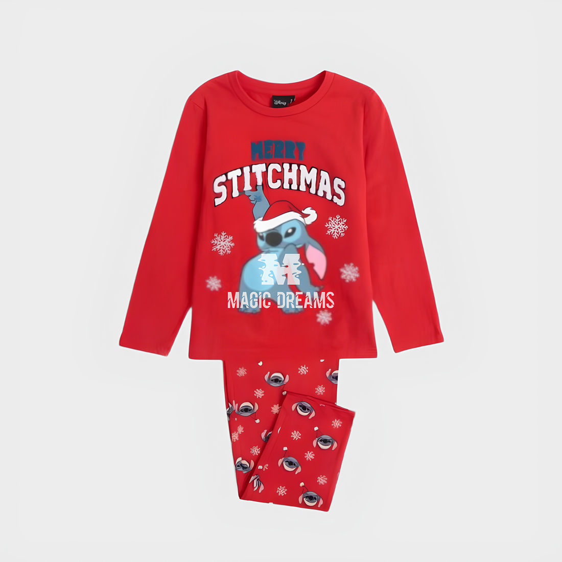 Pijama Menina Disney Stitch Natal