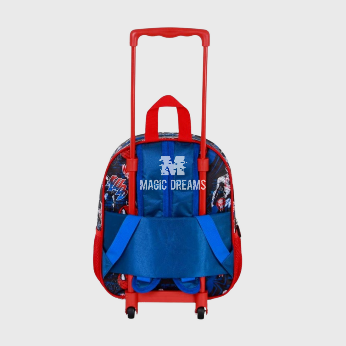 Mochila Pré-Escolar 3D Trolley 32cm Spiderman Wall