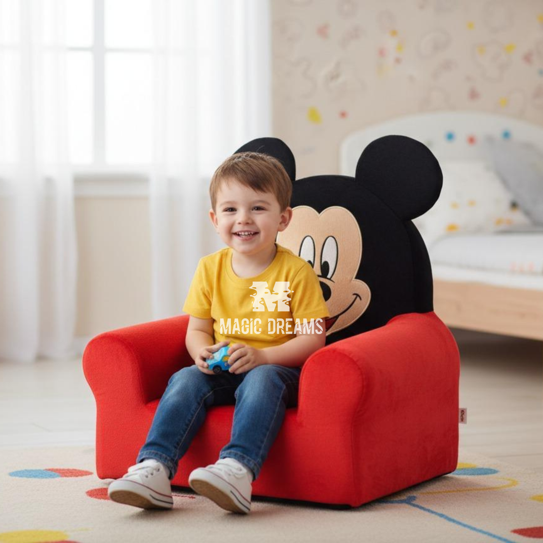 Sofá Infantil 3D Mickey Mouse
