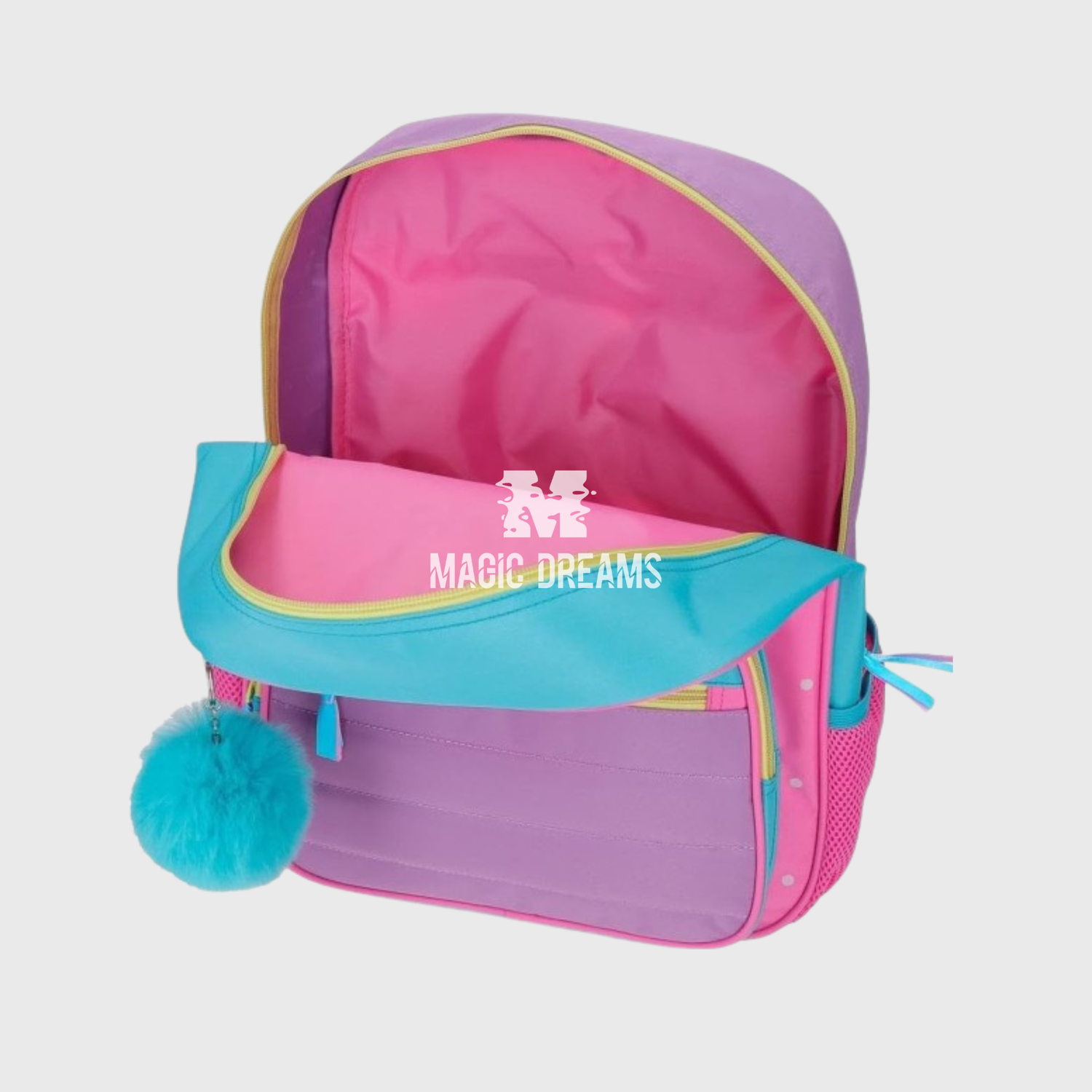 Mochila Escolar Movom 38cm Block Adaptável Positive Mind