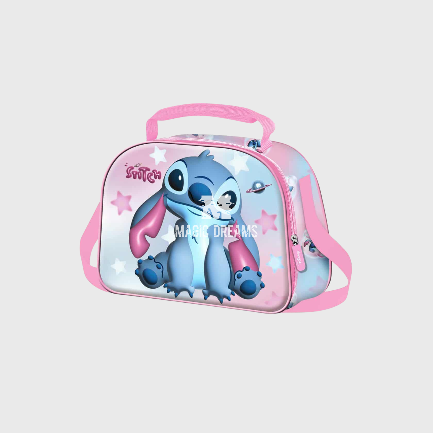 Lancheira Térmica Stitch Cosmic 3D Disney