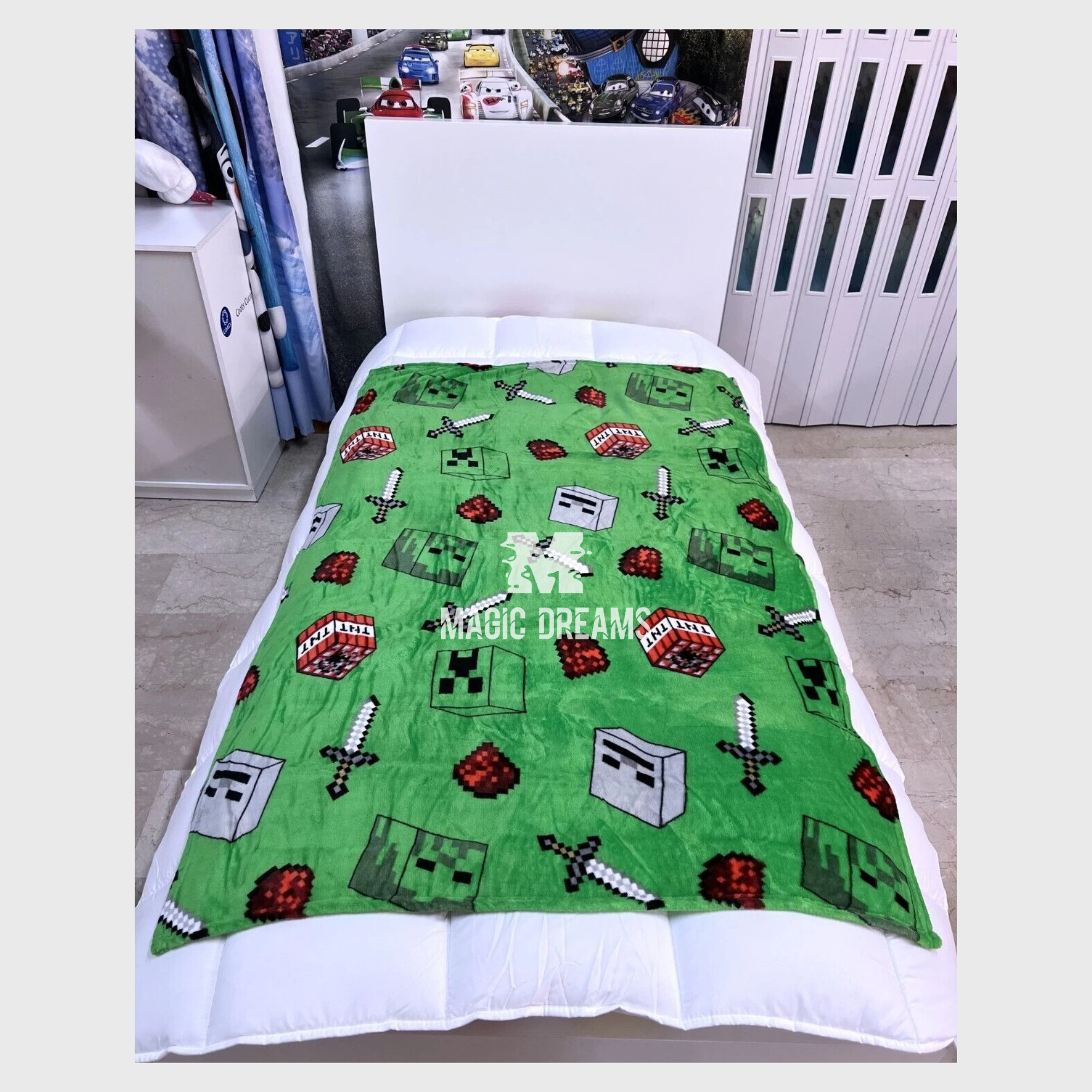 Manta Coralina Minecraft 110x150cm