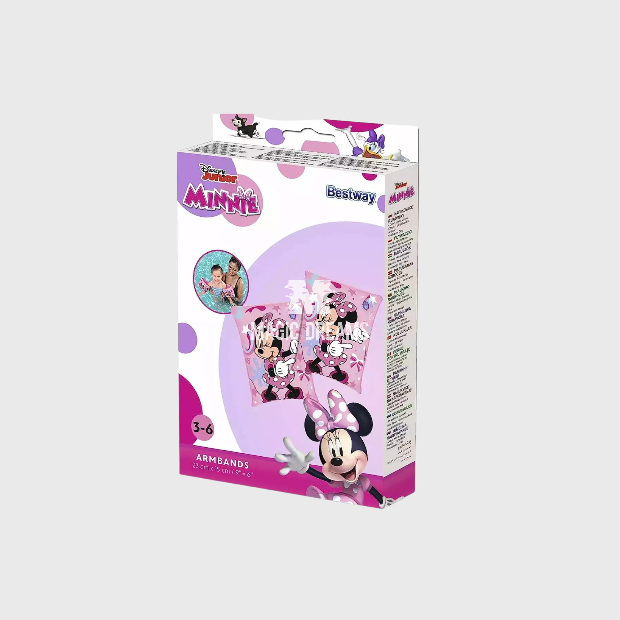 Braçadeiras Insufláveis Minnie Mouse 3-6 anos