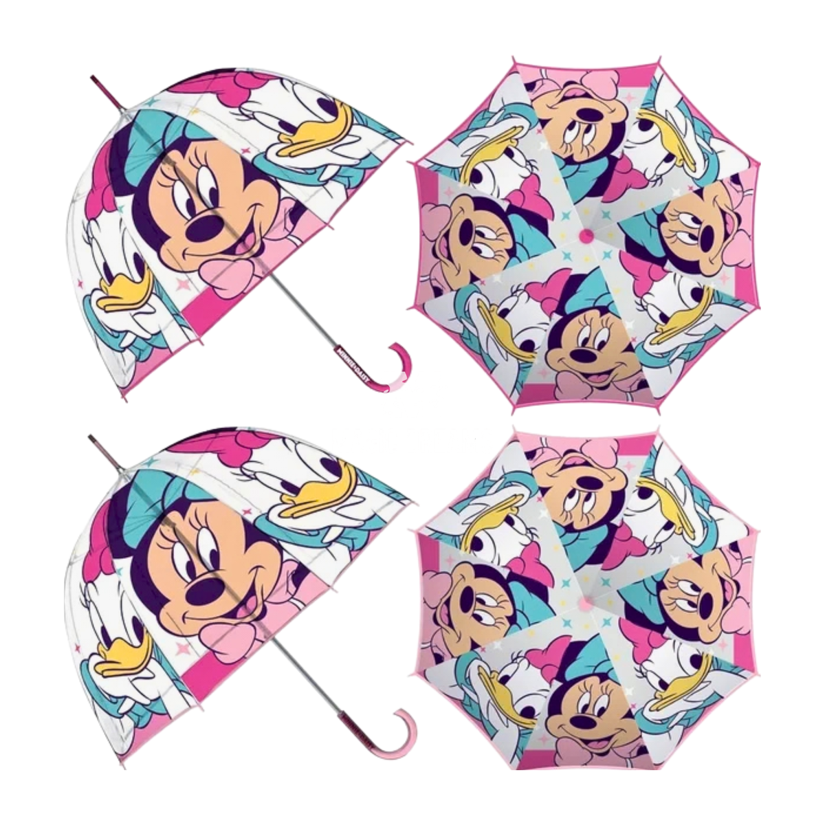 Guarda-Chuva Transparente Manual Eva Minnie Mouse Cor Sortida