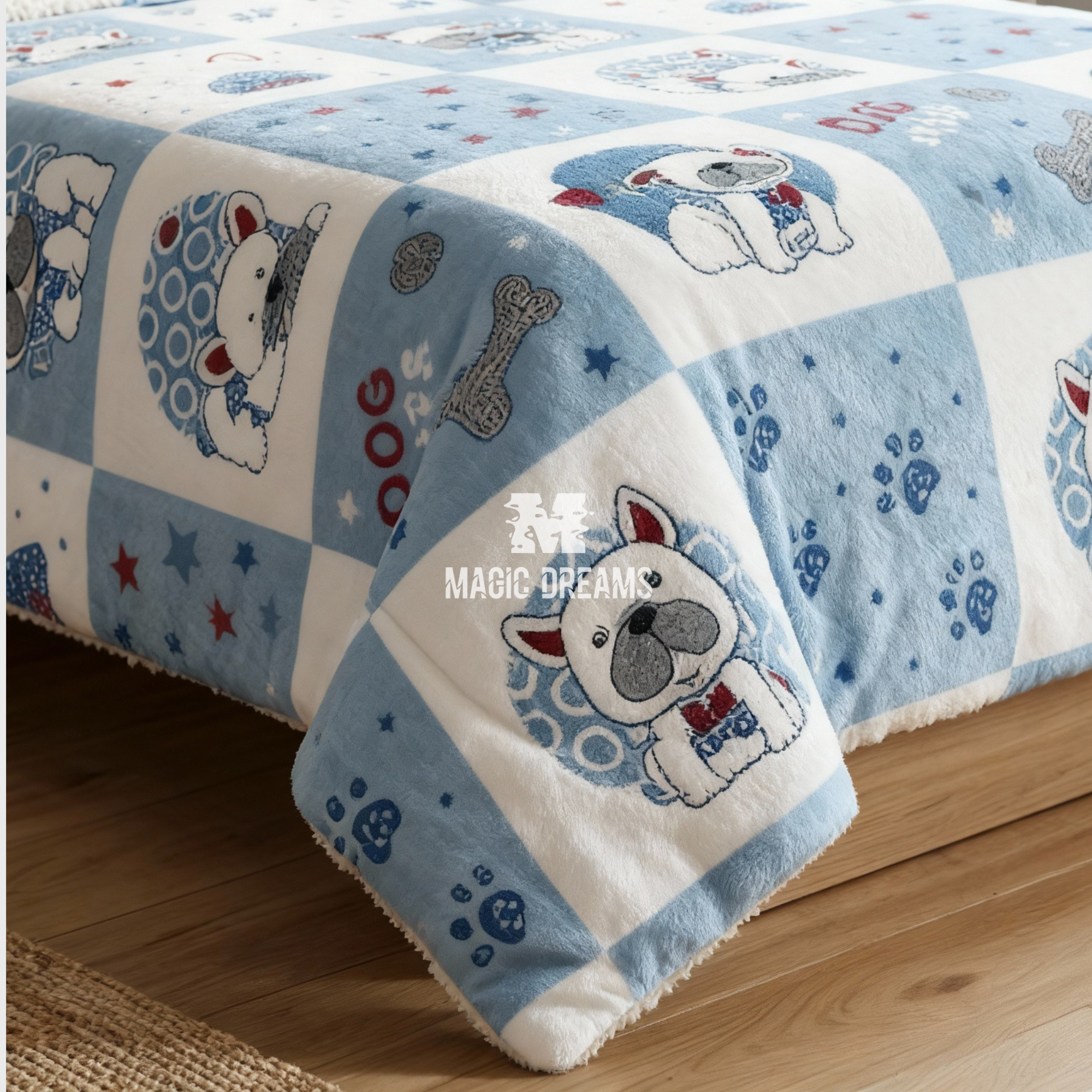 Edredão Funny Dog 180x260cm + Almofada