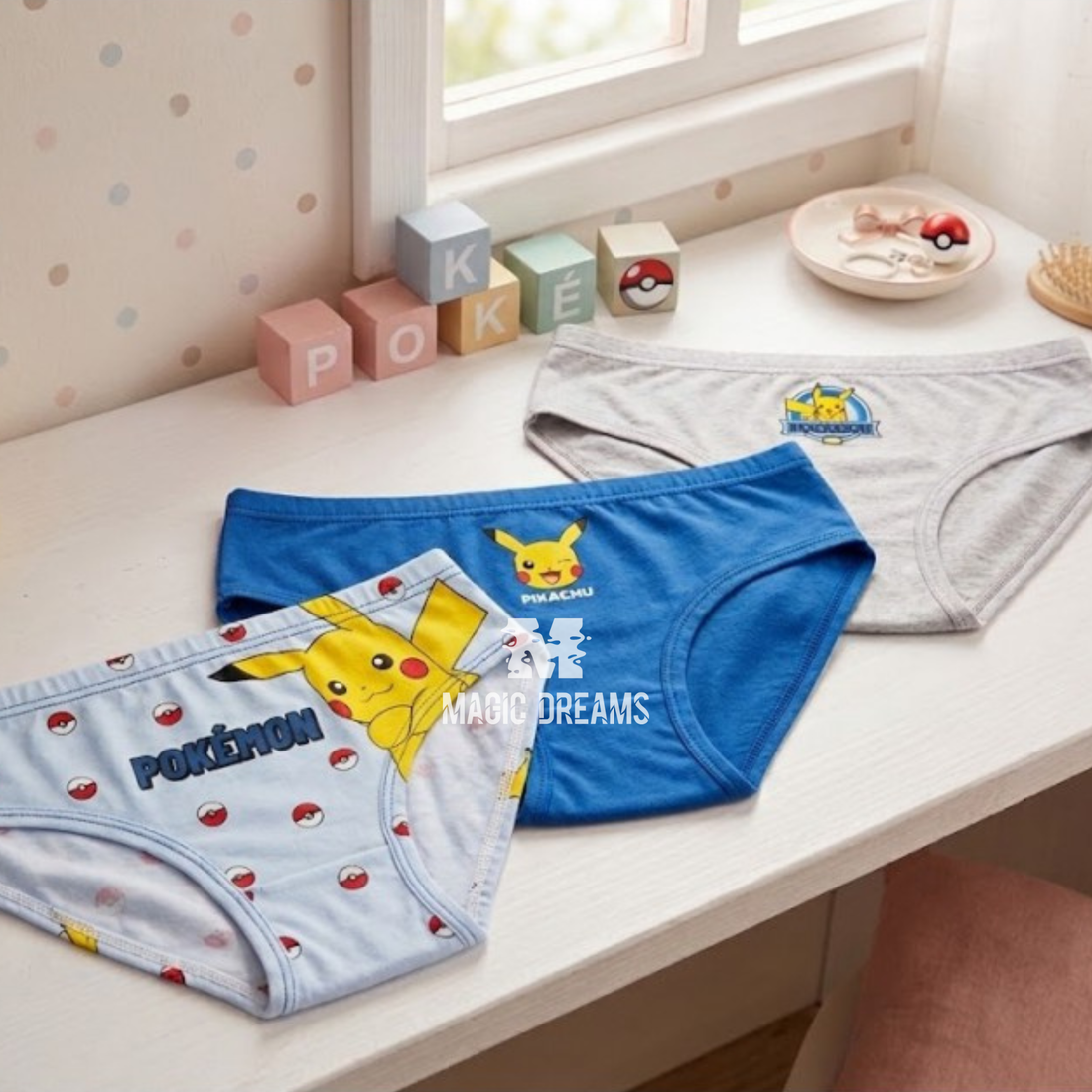 Pack de 3 Cuecas Pokemon