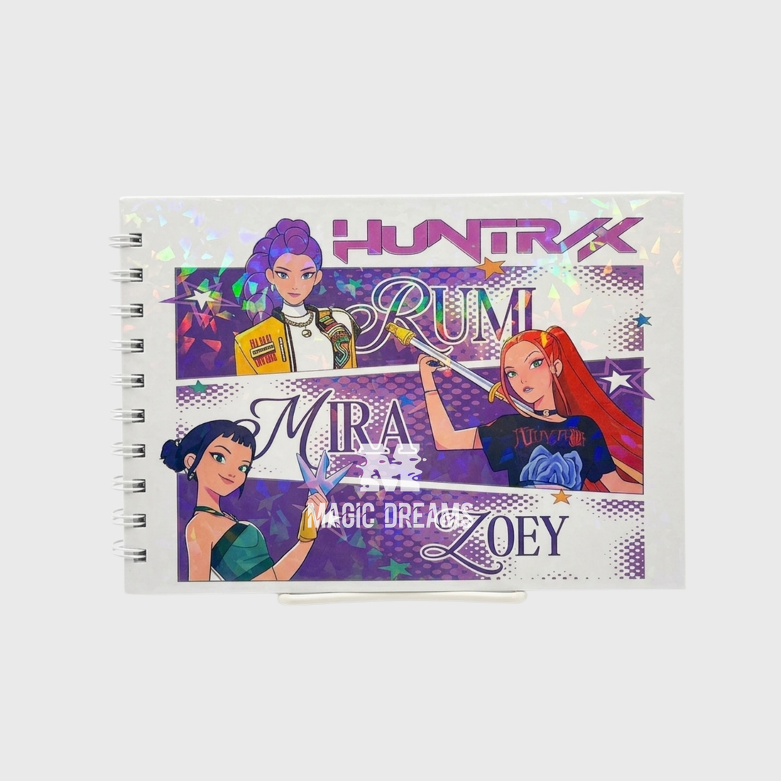 Livro de Colorir Huntrix Rumi, Mira e Zoey K-pop