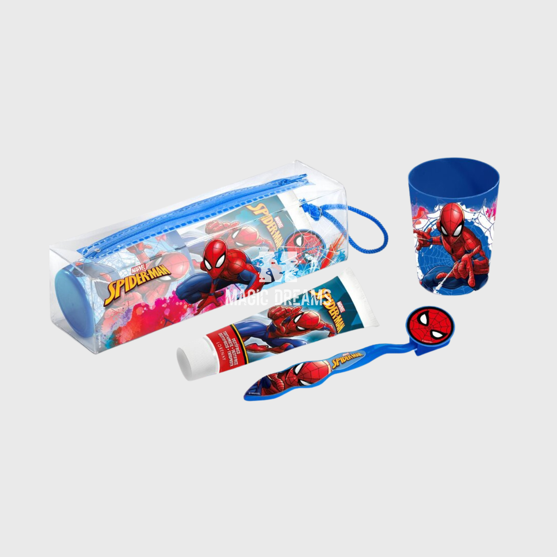 Necessaire de Higiene do Homem-Aranha com Porta-Escova Dentes