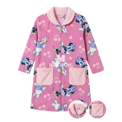 Robe Coralina Minnie Mouse e Margarida (Daisy) 4-8 anos