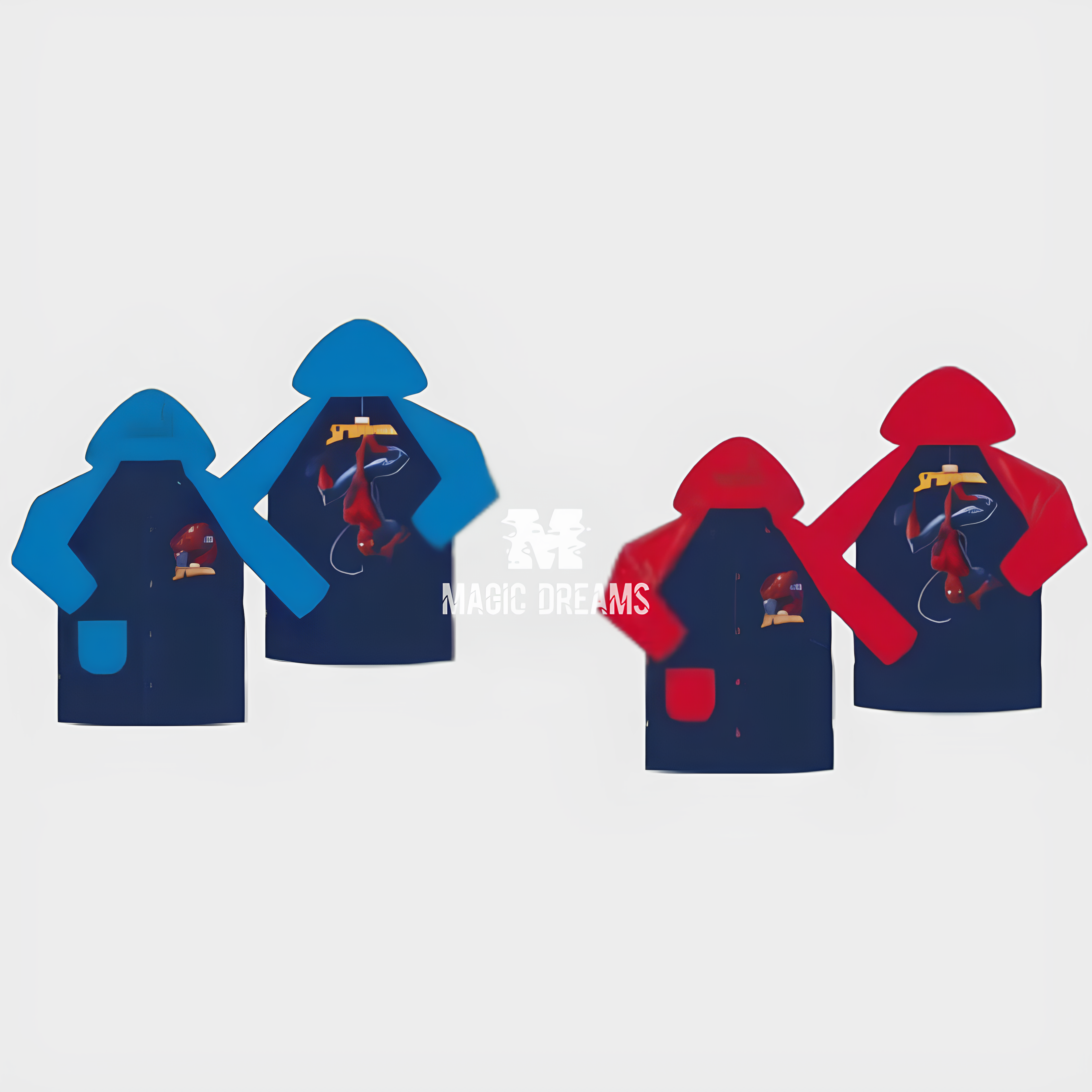 Capa de Chuva Impermeável PVC Spiderman 3-8 anos