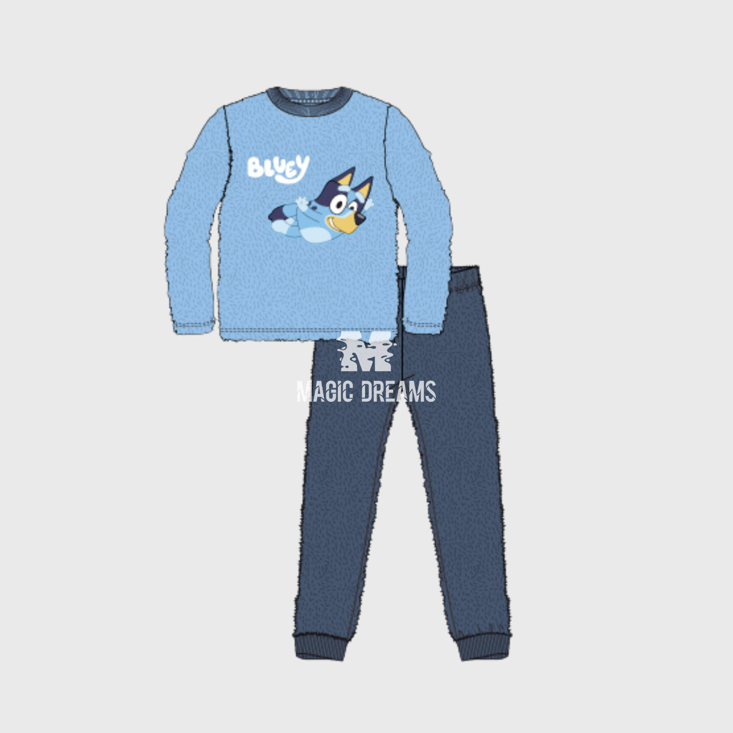 Pijama em Coralina Bluey e Bingo 3-6 anos