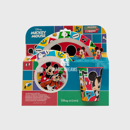 Conjunto de Refeição 5 Peças Mickey Mouse