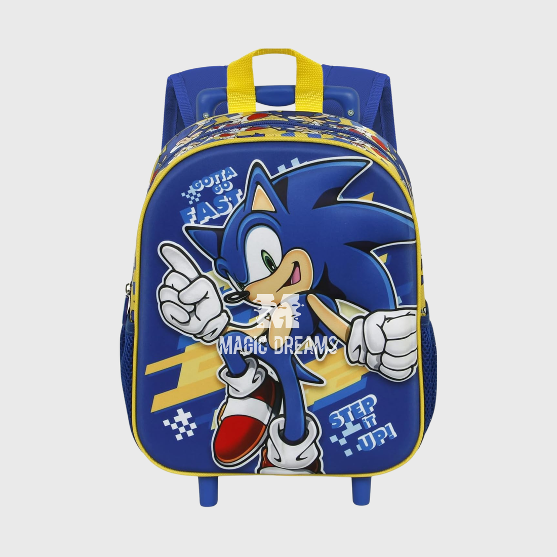 Mochila Pré-Escolar Trolley 3D Set It Up! Sonic The Hedgehog 34cm