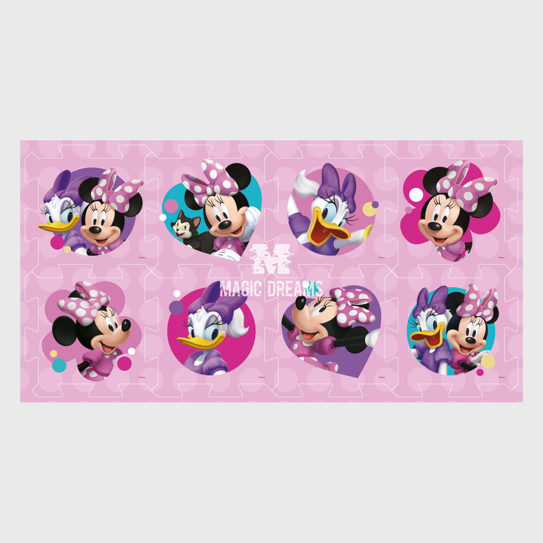 Tapete de Espuma Encaixe 8 Peças Minnie Mouse 118,5x61,5cm