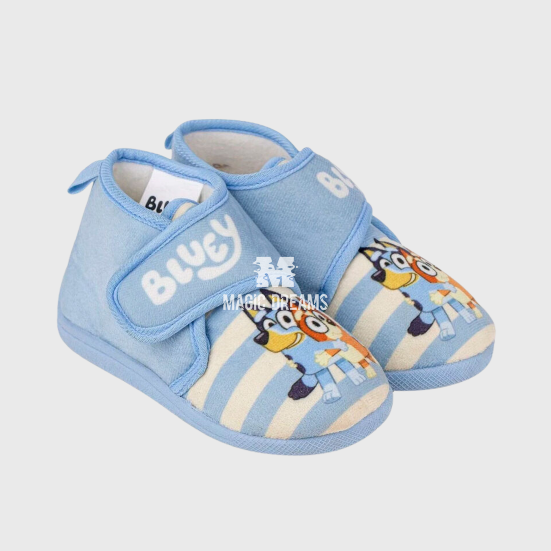 Pantufas Bluey e Bingo Riscas