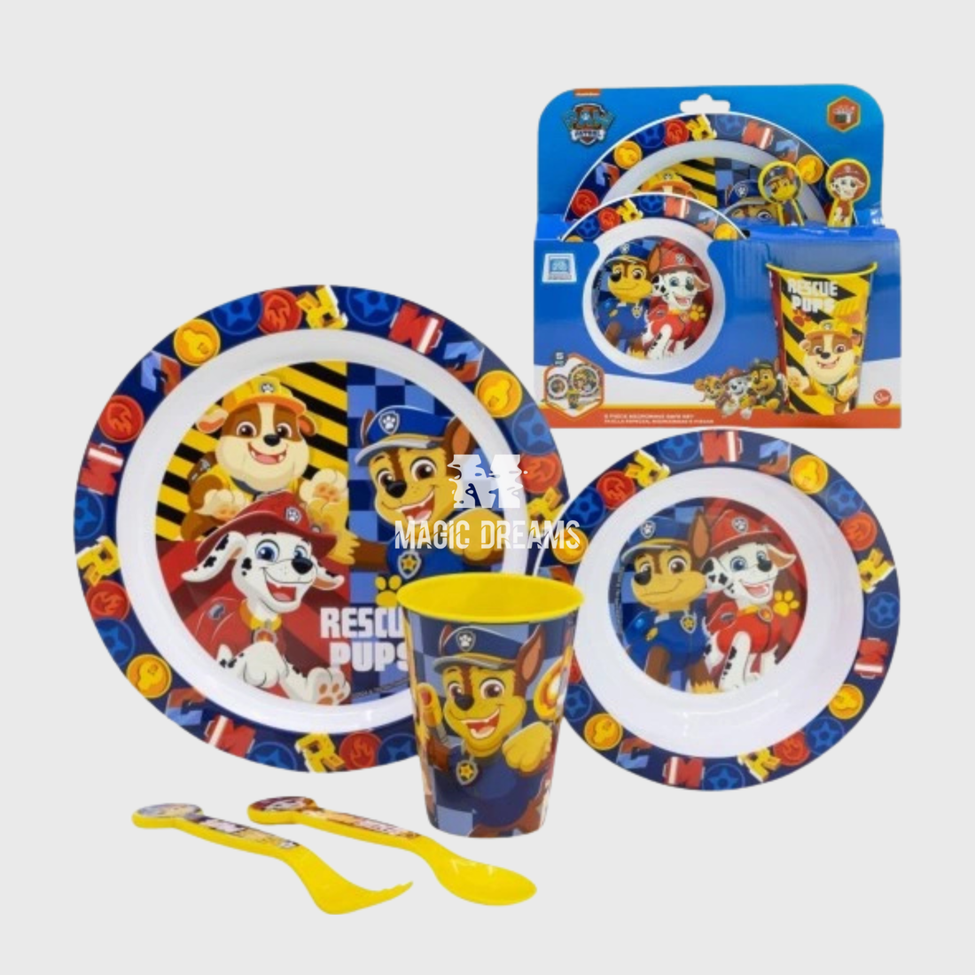 Conjunto de Refeição 5 Peças Patrulha Pata