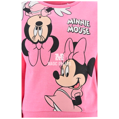 Fato de Treino com Calça e Camisola Minnie Mouse Rosa 3-8 anos