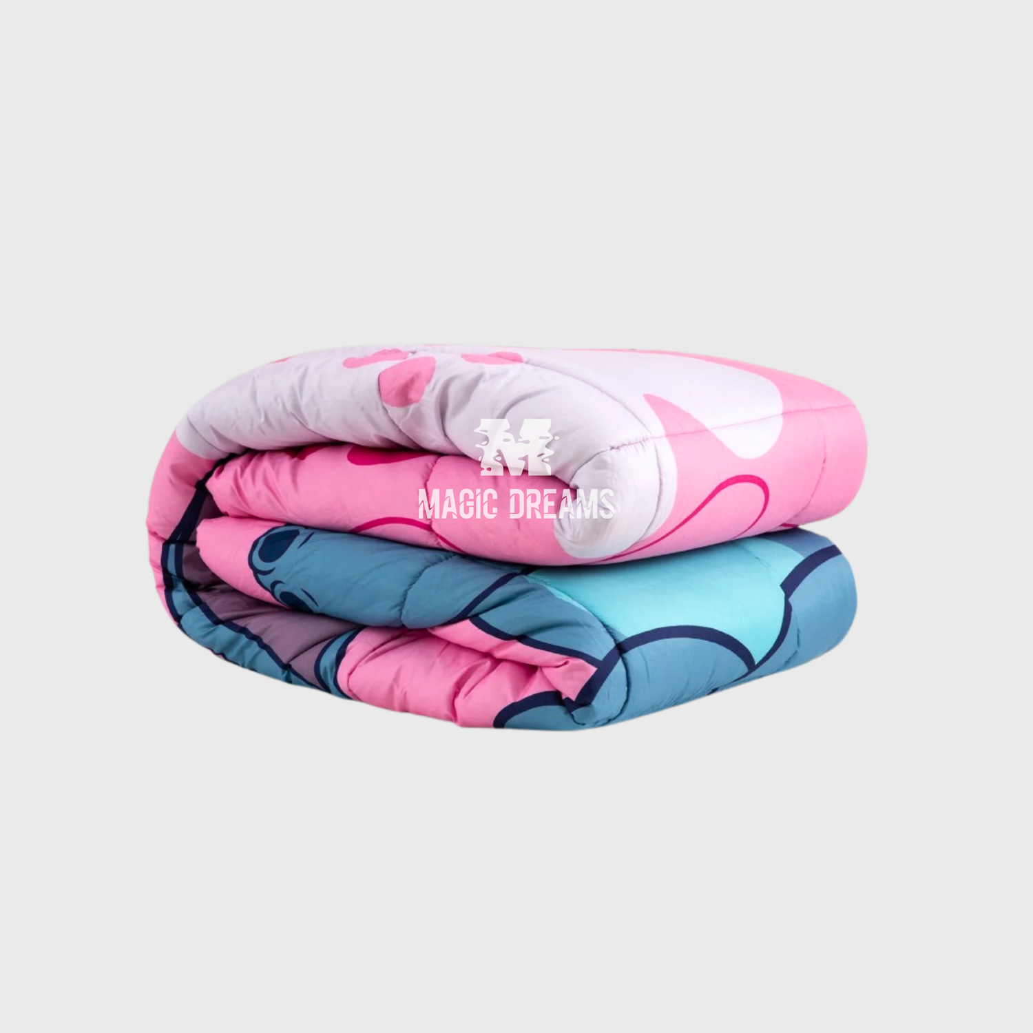 Edredão Stitch Rosa 180/200x260cm