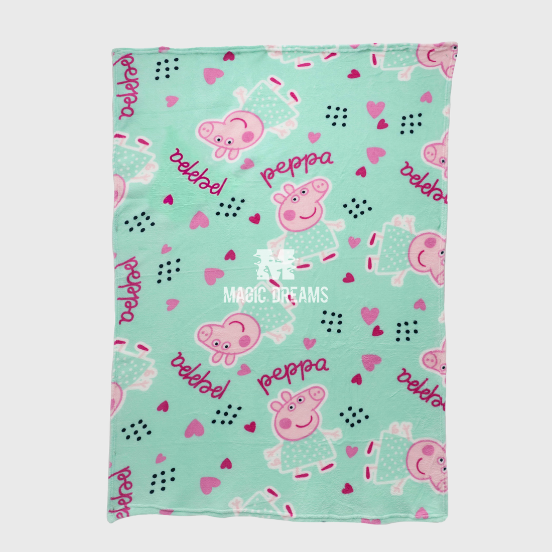Manta Coralina Peppa Pig 100x140cm