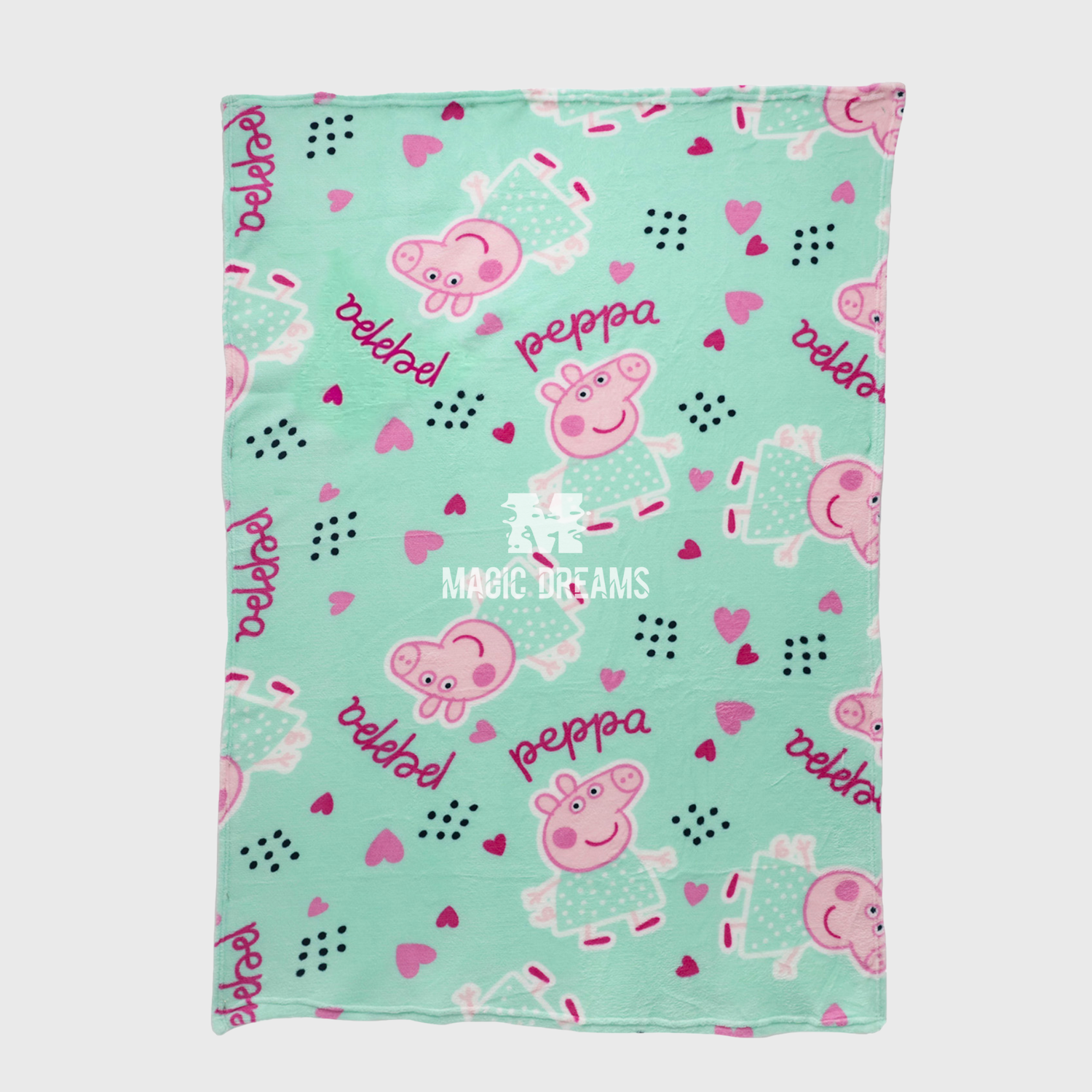 Manta Coralina Peppa Pig 100x140cm