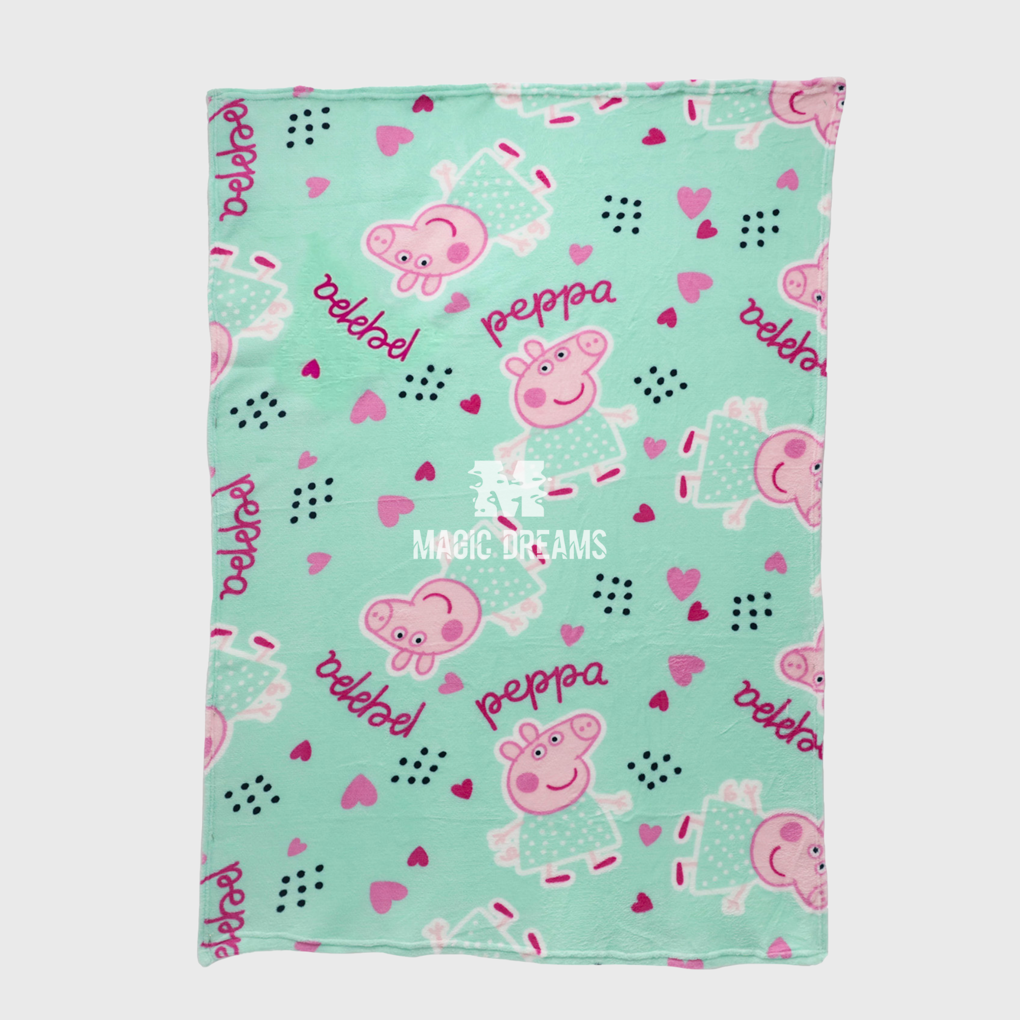 Manta Coralina Peppa Pig 100x140cm