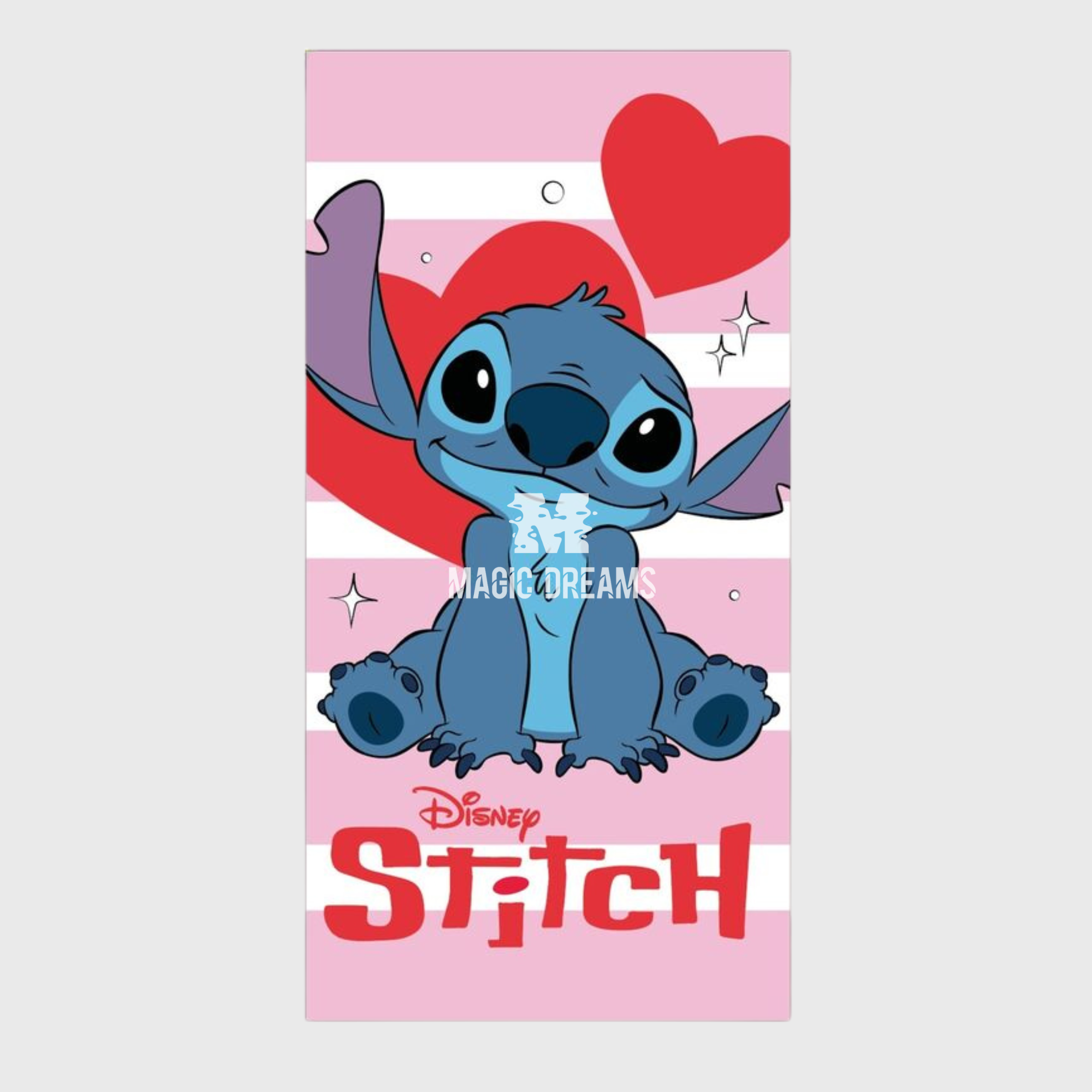 Toalha de Praia Microfibra Hearts Stitch