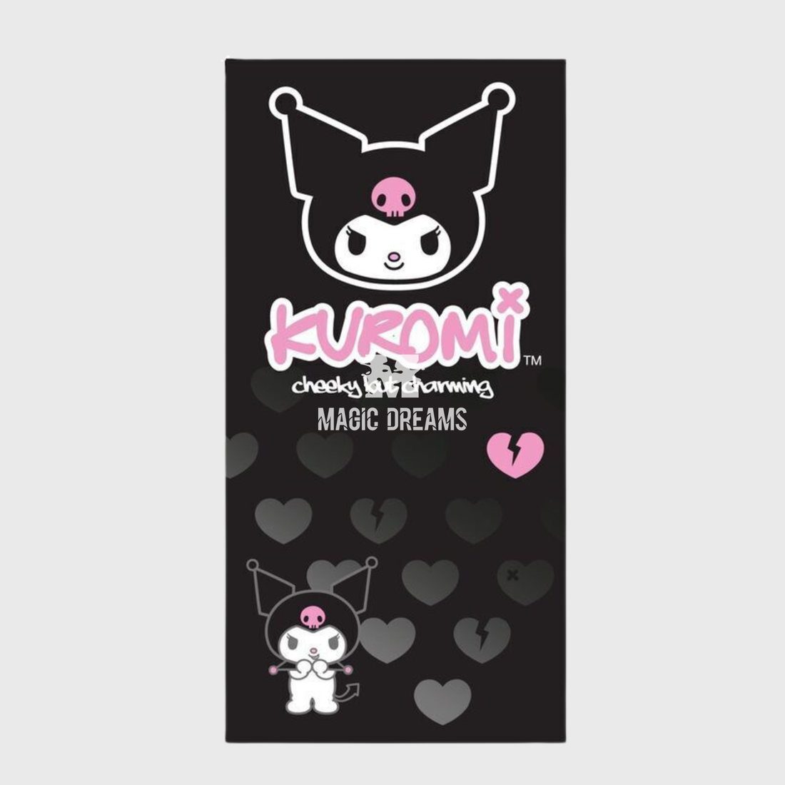 Toalha de Praia Microfibra Kuromi Hello Kitty 70x140cm