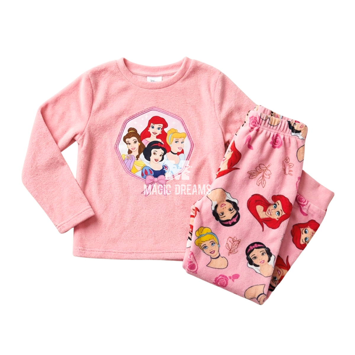 Pijama Longo Coralina Disney Princesas 4-8 anos