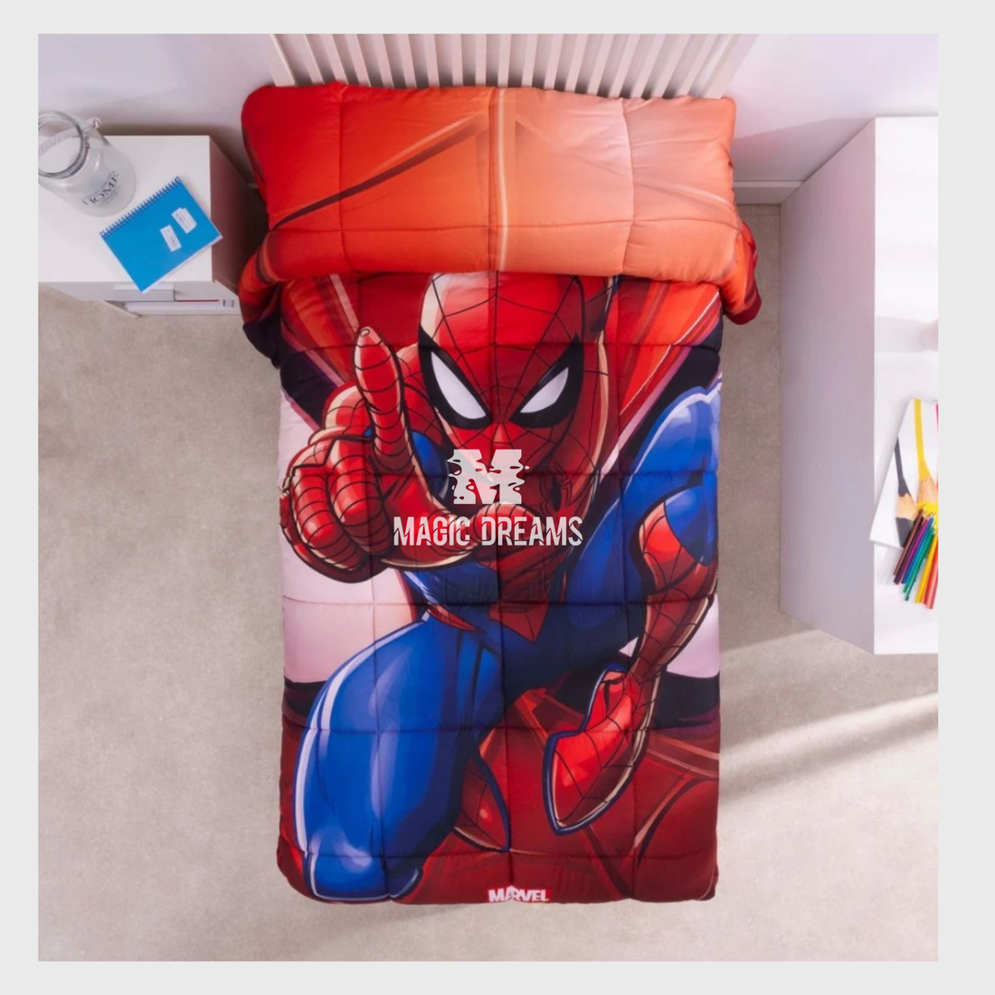 Edredão Spiderman Vermelho 180x260cm