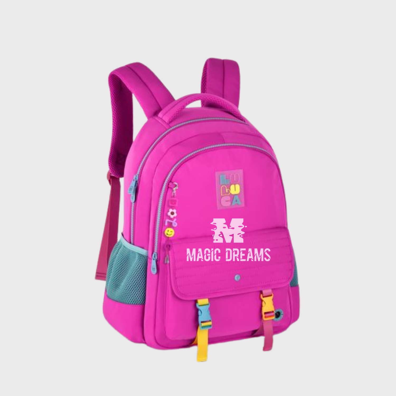Mochila Escolar Luluca Rosa 44cm