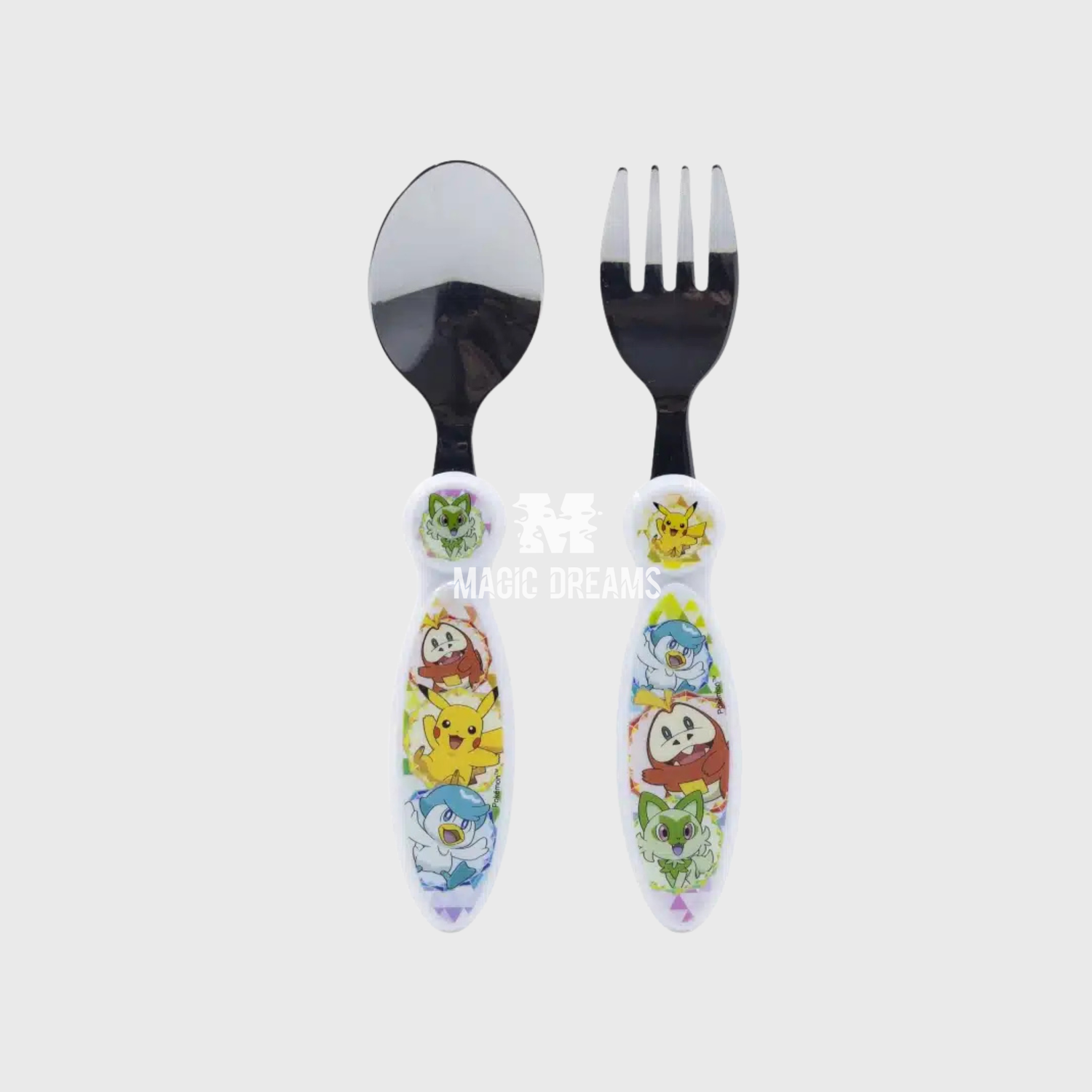 Conjunto de 2 Talheres Inox Pokémon