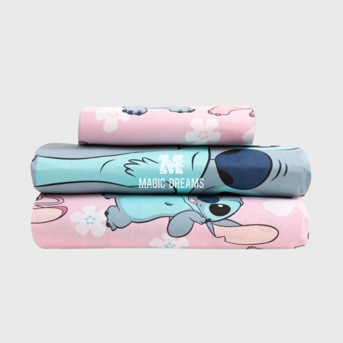 Jogo de Cama 3 PeçasLilo &amp; Stitch Disney Solteiro