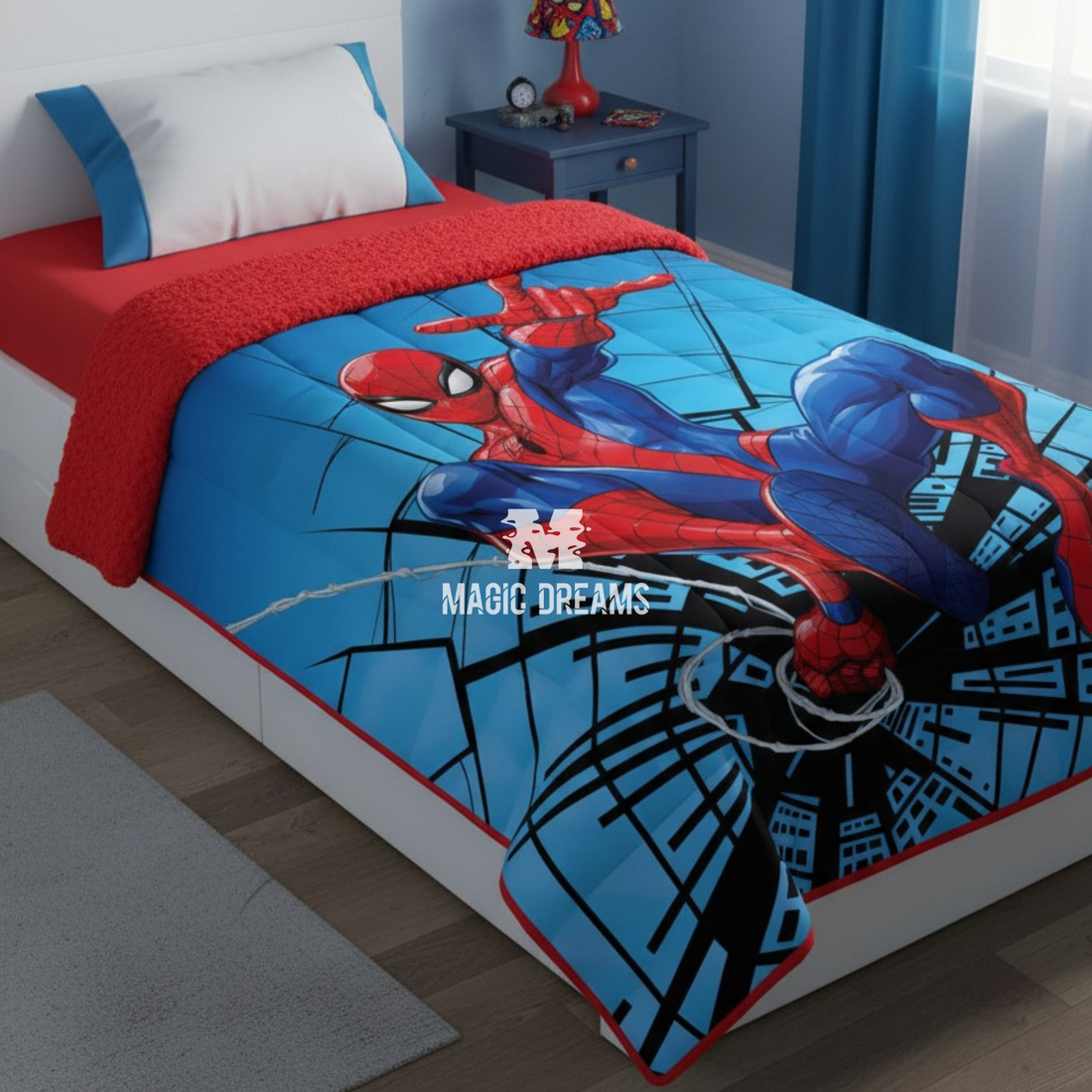 Edredão com Sherpa Spiderman 160x250cm