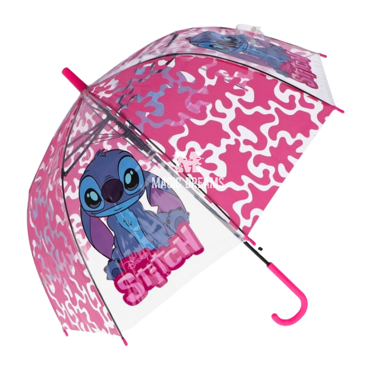 Guarda-Chuva Automático Stitch Rosa