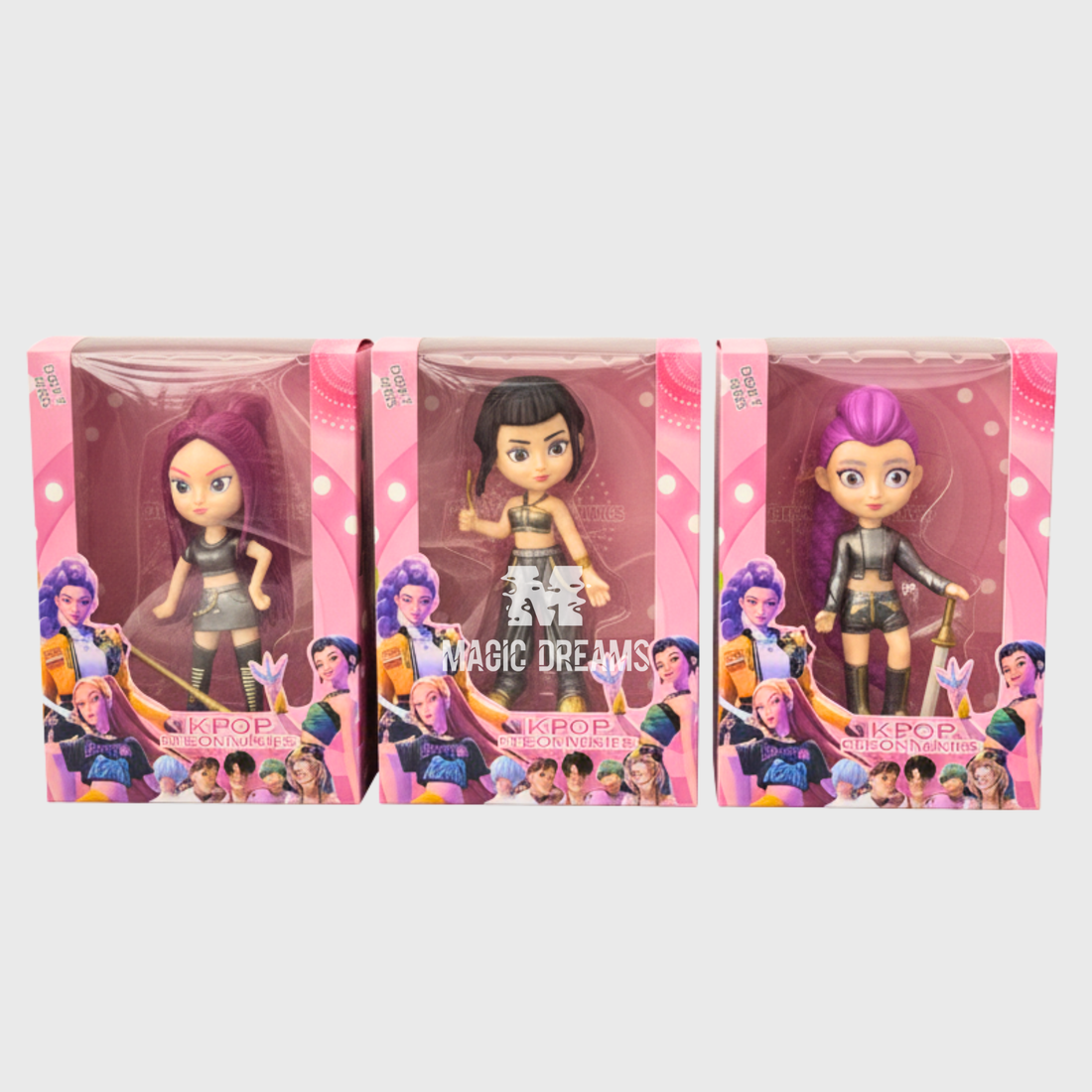 Bonecas Guerreiras K Pop Demon Hunters 19cm