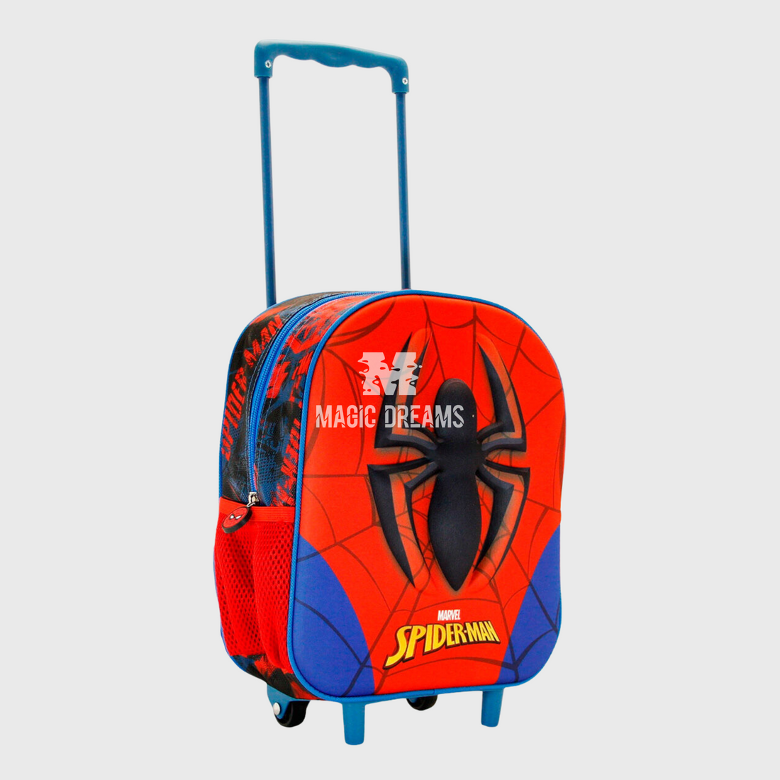 Mochila Pré-Escolar Trolley 3D Spider Spiderman Marvel 34cm