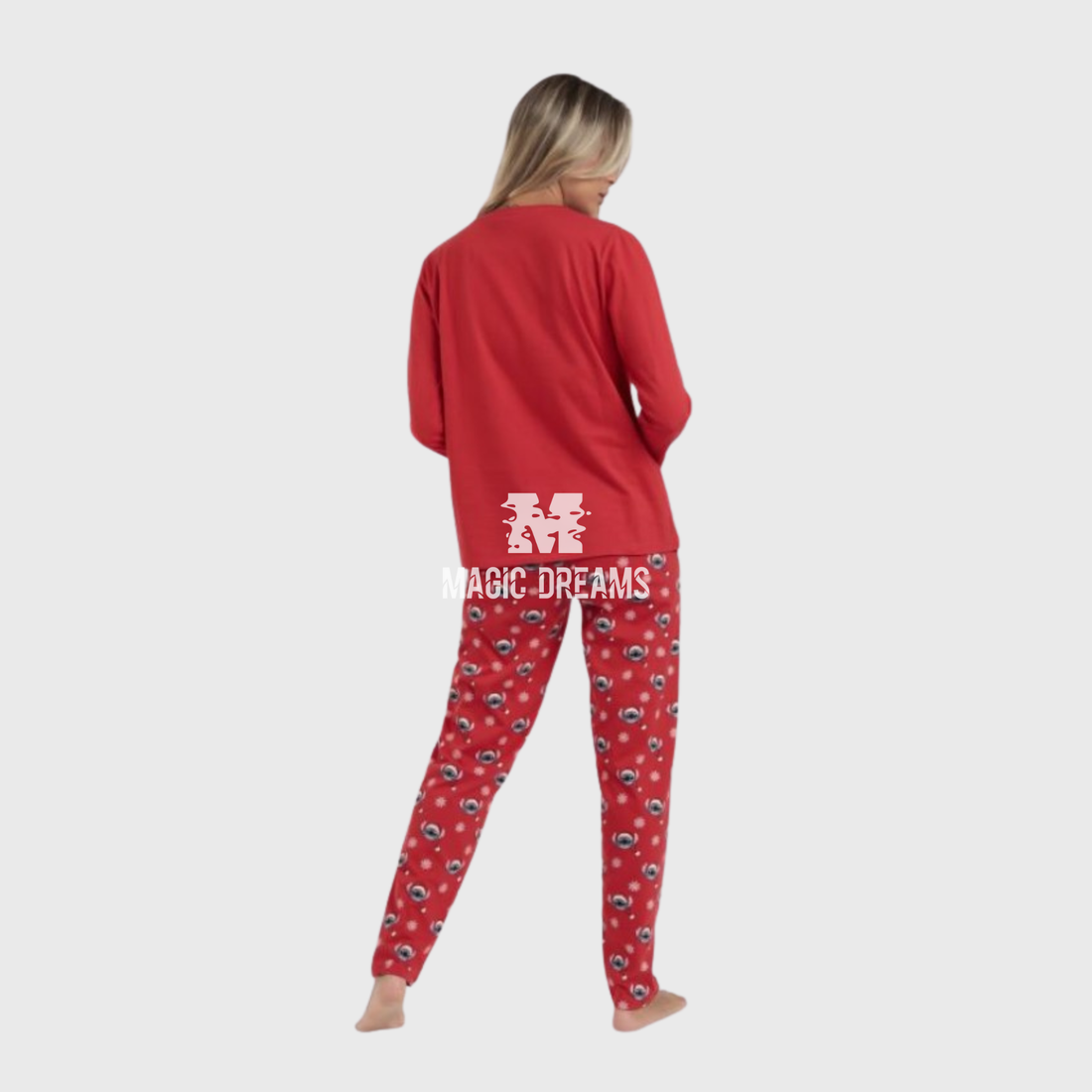 Pijama Mulher Disney Stitch Natal