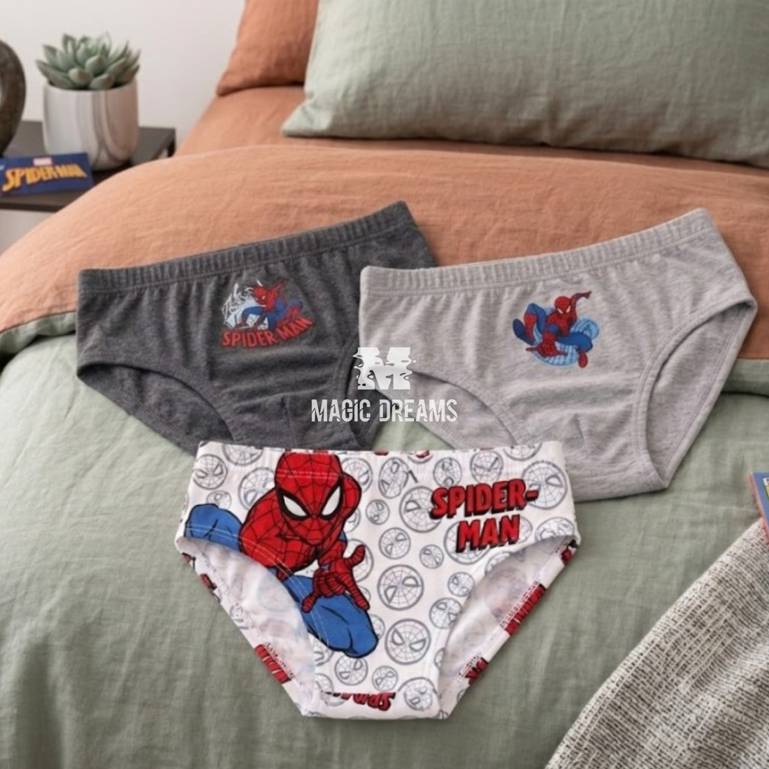 Pack de 3 Cuecas Spiderman
