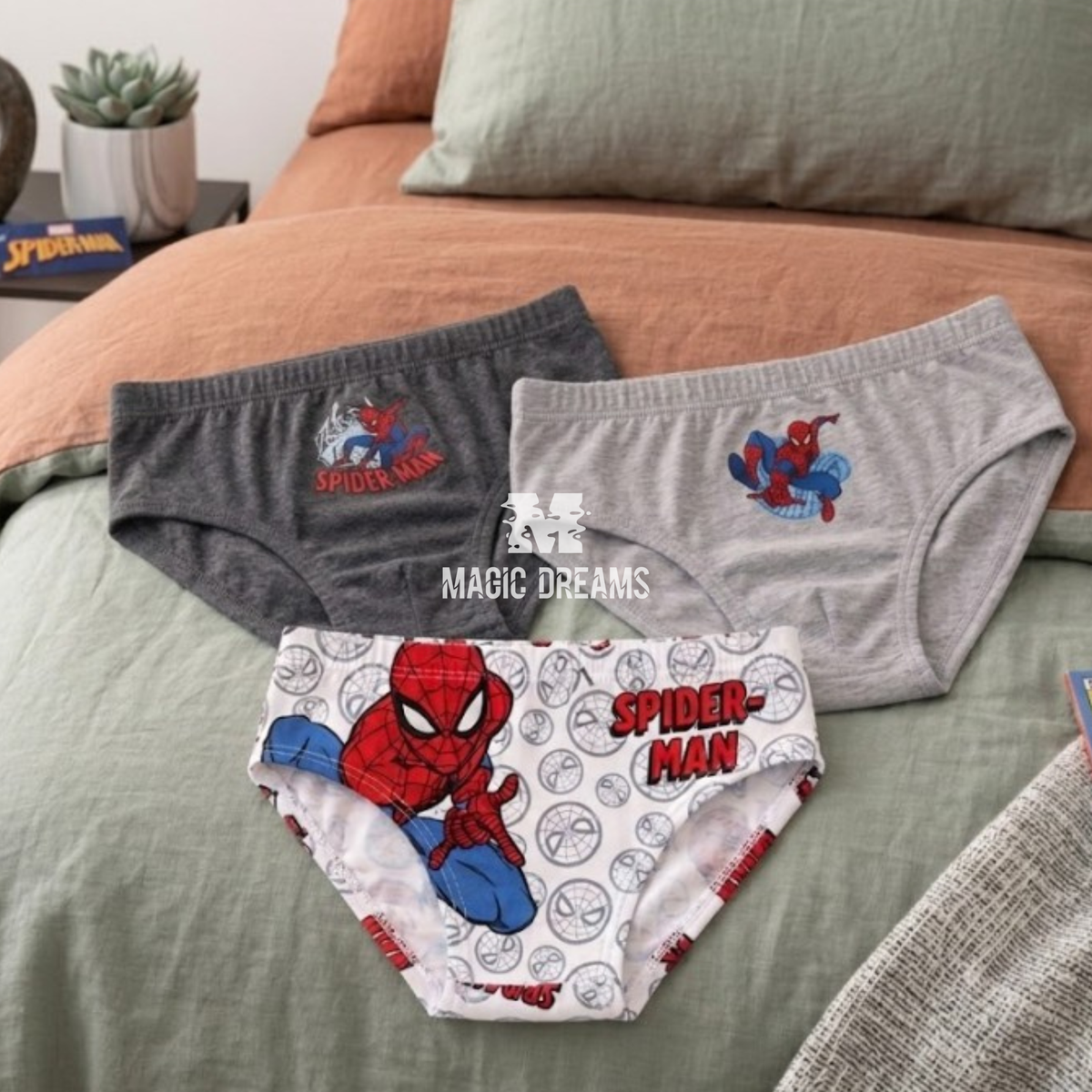 Pack de 3 Cuecas Spiderman
