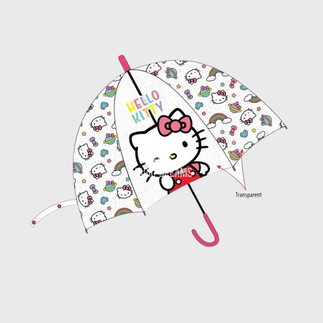 Guarda Chuva Hello Kitty Automático 48cm